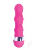 The 9`s - Pinkies, Curvy Silicone Mini Vibe 4.5in - Pink
