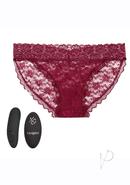Remote Control Rechargeable Lace Panty Set - Small/medium -...